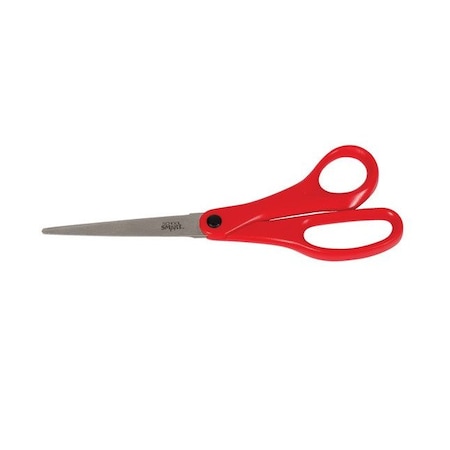 Value Light-Weight Scissors, 8 Inches, Straight Handle, Red